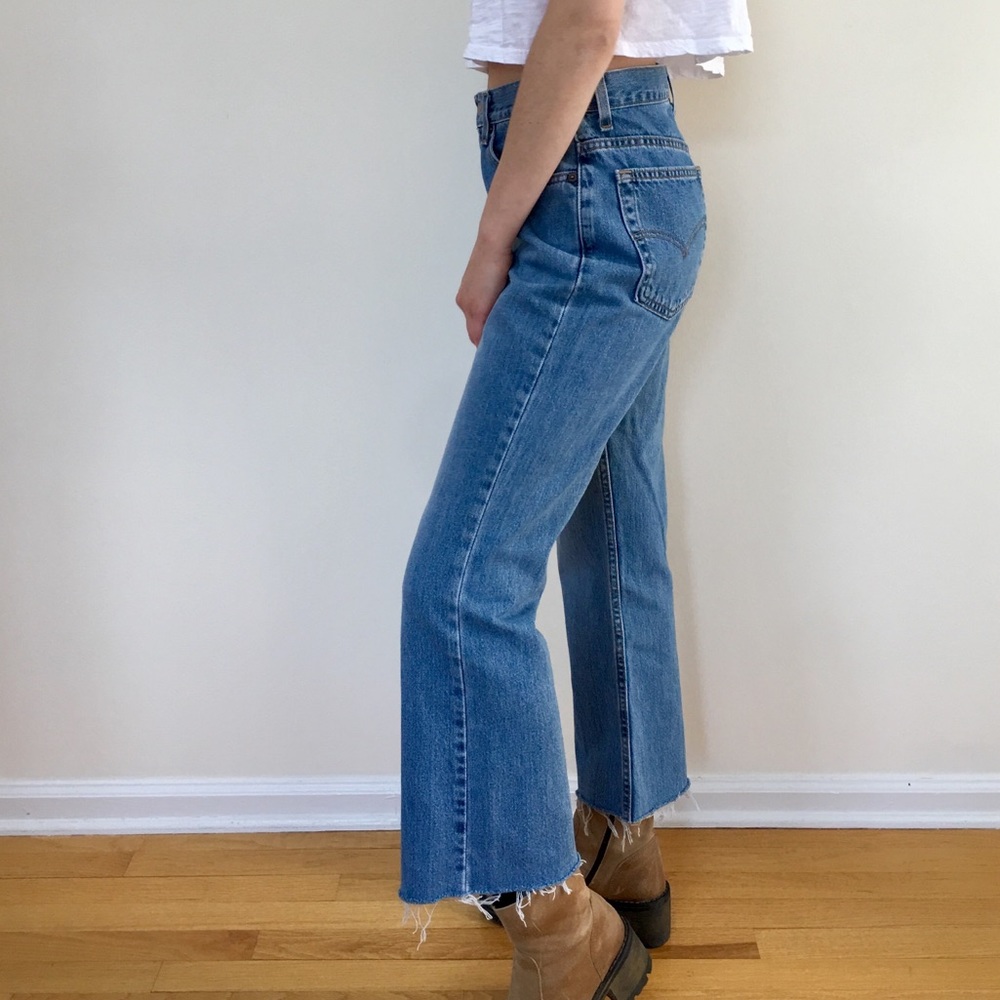 Levi's Cropped Boot Cut Flare Denim - image 5